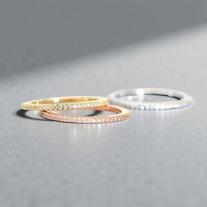 Whisper Eternity Band | Ultra-Thin 1.5mm Full CZ Eternity Ring in Sterling Silve